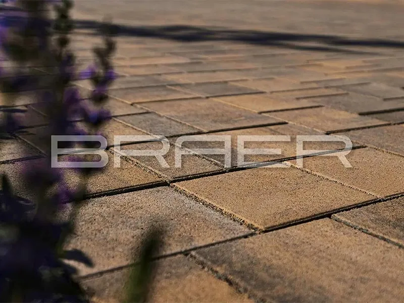 тротуарная плитка старый город ландхаус color mix каштан картинка 4